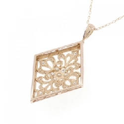 K18PG Hoa Kim Cương Dây Chuyền 0.67CT - Hàng hiệu Chính hãng 859855