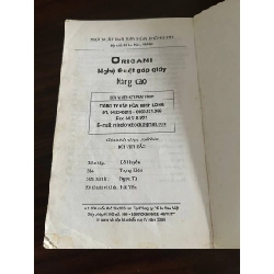 Origami: Nghệ Thuật Gấp Giấy Nâng Cao - None 932858