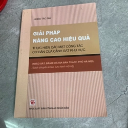 Giải pháp nâng cao hiệu quả thực hiện các mặt công tác cơ bản của cảnh sát khu vực 