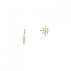 K18YG Bông tai kim cương - Hàng hiệu Chính hãng