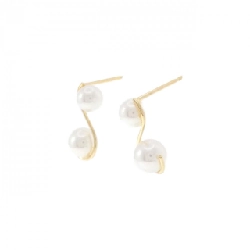 K18YG Bông tai ngọc trai Akoya - Hàng hiệu Authentic 870318