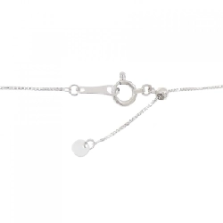 K18WG Dây chuyền kim cương hình trái tim 0.05CT - Hàng hiệu Chính hãng 859282