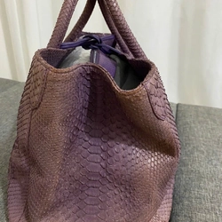 Túi du lịch trăn tím 41*25*21 python skin purple travel bag 464049