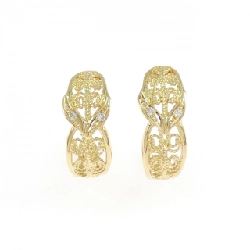 Bông tai kim cương K18YG 0.02CT - Hàng hiệu chính hãng