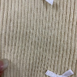 Áo kiểu nữ đính nơ màu kem 60432