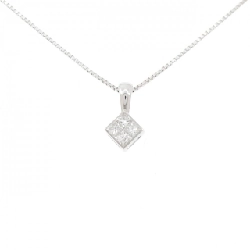 K18WG Dây chuyền kim cương - Hàng hiệu Authentic