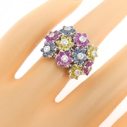 Nhẫn Sapphire Hoa K18WG 1.95CT - Hàng hiệu Chính hãng 853741