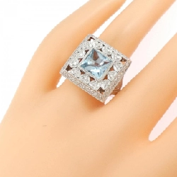 Nhẫn Blue Topaz 750WG - Hàng hiệu Chính hãng 854274