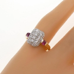 Nhẫn ruby K18YG/PT900 0.27CT 669672