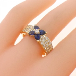 Nhẫn Sapphire Hoa K18YG 0.83CT - Hàng hiệu Chính hãng 854771