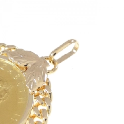 K18YG(枠) Mặt dây chuyền đồng xu - Hàng hiệu Authentic 865913