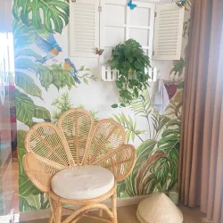 Ghế mây cánh hoa- Ghế đơn mây 595951