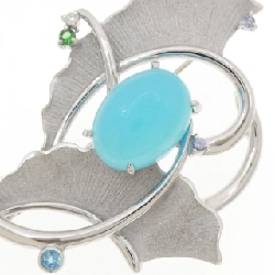 Brooch đá màu Tamura Munetaka - Hàng hiệu Authentic 844570