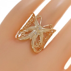 Nhẫn kim cương bướm K18YG 0.02CT - Hàng hiệu Authentic 847050