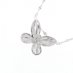 K18WG Bướm Kim Cương Dây Chuyền 0.01CT - Hàng hiệu Chính hãng 860613