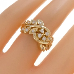 Nhẫn kim cương K18YG hoa × lá 0.24CT - Hàng hiệu chính hãng 854296