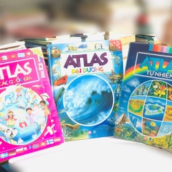 📚 BỘ 3 CUỐN ATLAS: TỰ NHIÊN – ĐẠI DƯƠNG – VẼ CÁC QUỐC GIA 🌍🌊🗺️ 479461