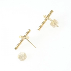 K18YG Khuyên tai hình chữ thập - Hàng hiệu Chính hãng 875610