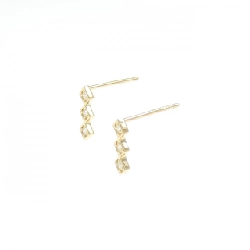 K18YG Bông tai kim cương 0.06CT - Hàng hiệu Chính hãng 866151