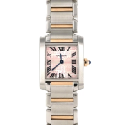 Cartier Tank Française SM PG Combi - Kỷ niệm 160 năm W51036Q4 SSxPG Quartz - Hàng hiệu Chính hãng