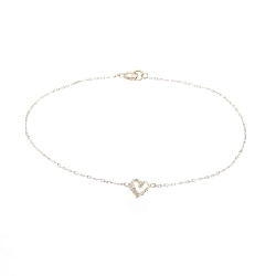 K10PG Heart Diamond Bracelet - Hàng hiệu Authentic 872583