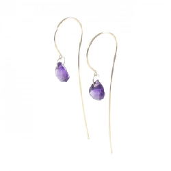 K18YG Amethyst Bông tai 1.60CT - Hàng hiệu Chính hãng 867533