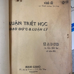 LUẬN TRIẾT LUẬN LÝ VÀ ĐẠO ĐỨC LỚP 12 ABCD - VĨNH ĐỄ 547518