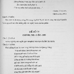 Giới thiệu Đề thi tuyển sinh vào Đại học và Cao đẳng toàn quốc môn Văn 13632