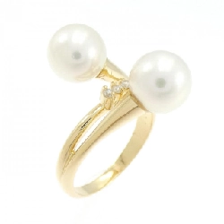 Nhẫn ngọc trai Akoya K18YG - Hàng hiệu Authentic
