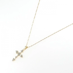 K18YG/K18WG Dây chuyền kim cương chéo 0.33CT - Hàng hiệu Authentic 862271