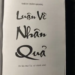 Luận về Nhân Quả- Thích Chân Quang 1044415