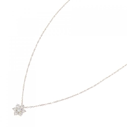 K18PG Hoa Kim Cương Dây Chuyền 0.40CT - Hàng hiệu Chính hãng 858975