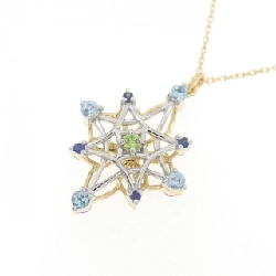 K18YG/K18WG Mặt dây chuyền đá màu - Hàng hiệu Authentic 857052