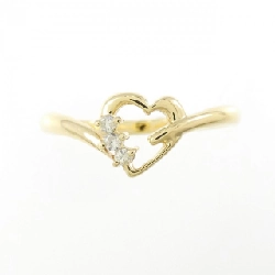 Nhẫn kim cương hình trái tim K18YG 668965