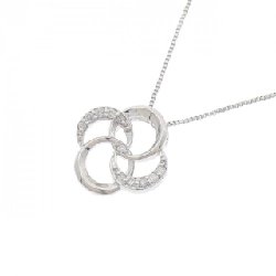 K18WG Dây chuyền kim cương 0.05CT - Hàng hiệu Chính hãng 857004