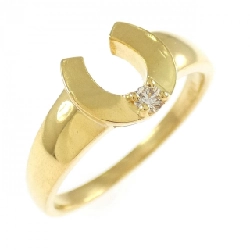 Nhẫn kim cương K24YG hình móng ngựa 0.05CT - Hàng hiệu Authentic