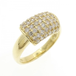 Nhẫn kim cương Pavé K18YG 0.55CT - Hàng hiệu Chính hãng