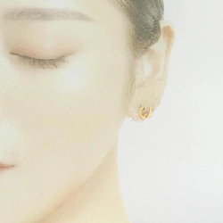 K18YG Đôi bông tai hình móng ngựa Tourmaline - Hàng hiệu Chính hãng 875656