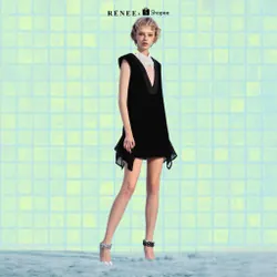 RÉNEE đầm cổ ren 726602