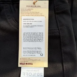 Combo 2 quần dài đen của MUJI và H&M 1025648