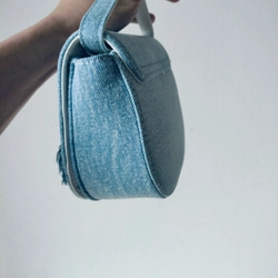 Túi chữ D Denim cho nữ - Thiết kế độc đáo, chất liệu cao cấp - Bag, Len, Đeo Vai, Da  476190
