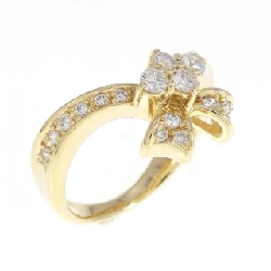 Nhẫn kim cương hình ruy băng K18YG 0.41CT - Hàng hiệu chính hãng