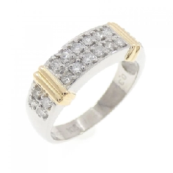 Nhẫn kim cương PT900/K18YG 0.30CT - Hàng hiệu Authentic