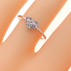 Nhẫn Aquamarine K10WG Hình Trái Tim - Hàng hiệu Chính Hãng 854093