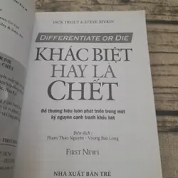 Khác biệt hay là chết Differentiate or Die. JACK TROUT. 2nd 688828