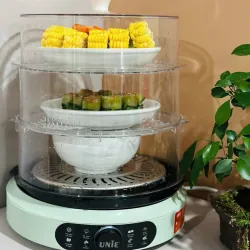 Nồi hấp Unie UE680 dung tích lớn 15L, 3 tầng hấp, gợi ý thời gian hấp 799324