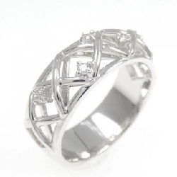 Nhẫn kim cương K18WG 0.07CT