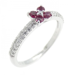 Nhẫn Ruby Hoa Ponte Vecchio 0.18CT - Hàng hiệu Chính hãng