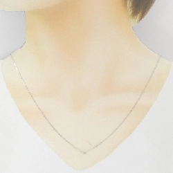 K18WG Solitaire Dây chuyền kim cương 0.05CT - Hàng hiệu Chính hãng 857669