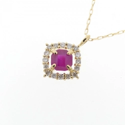 Dây chuyền ruby K18YG 0.25CT - Hàng hiệu chính hãng 866917